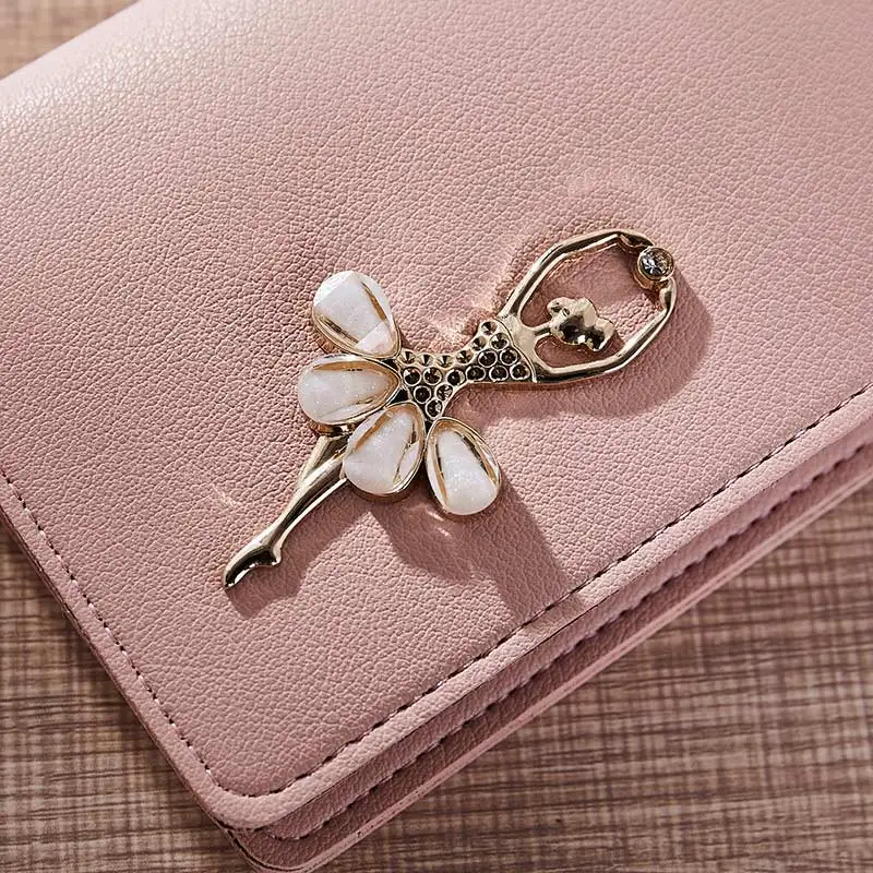 Простой Модный женский короткий кошелек однотонный клатч из искусственной кожи