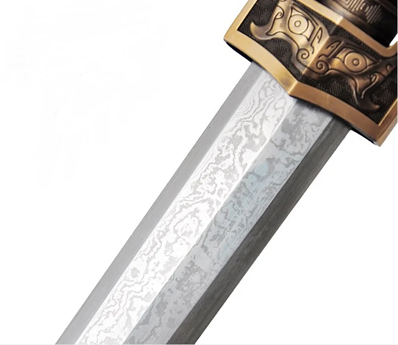Handle Forging Sword Katana Sharp Damascus Steel Blade Brass Harness Ebony Scabbard Full Tang HL | Дом и сад