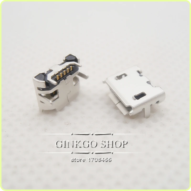 1000 шт./лот бесплатная доставка micro 5p Pin USB разъем 4 фута DIP маленький Ox рожок четыре