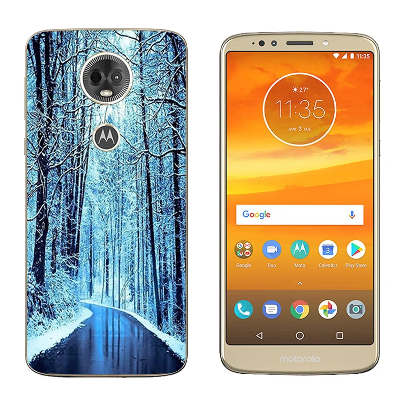Мягкий силиконовый чехол из ТПУ для Motorola E5 Plus задняя крышка телефона 6 0 дюймов MOTO