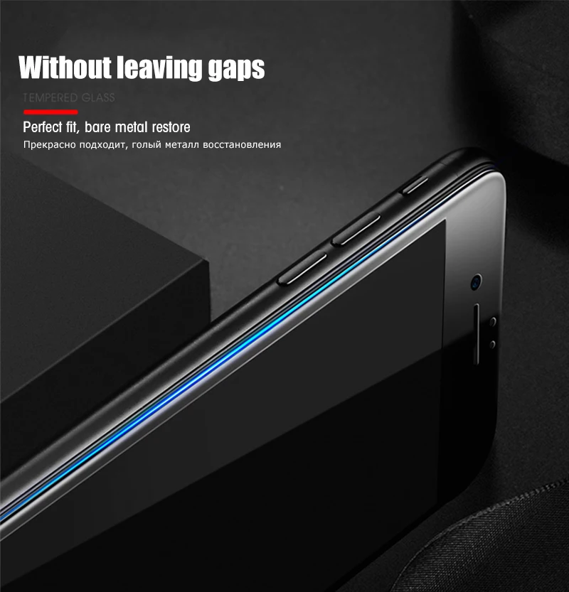 2.5D Закаленное стекло для iPhone X XS Max XR 8 7 6 6S Plus 5 5S SE Защитная крышка экрана защитная