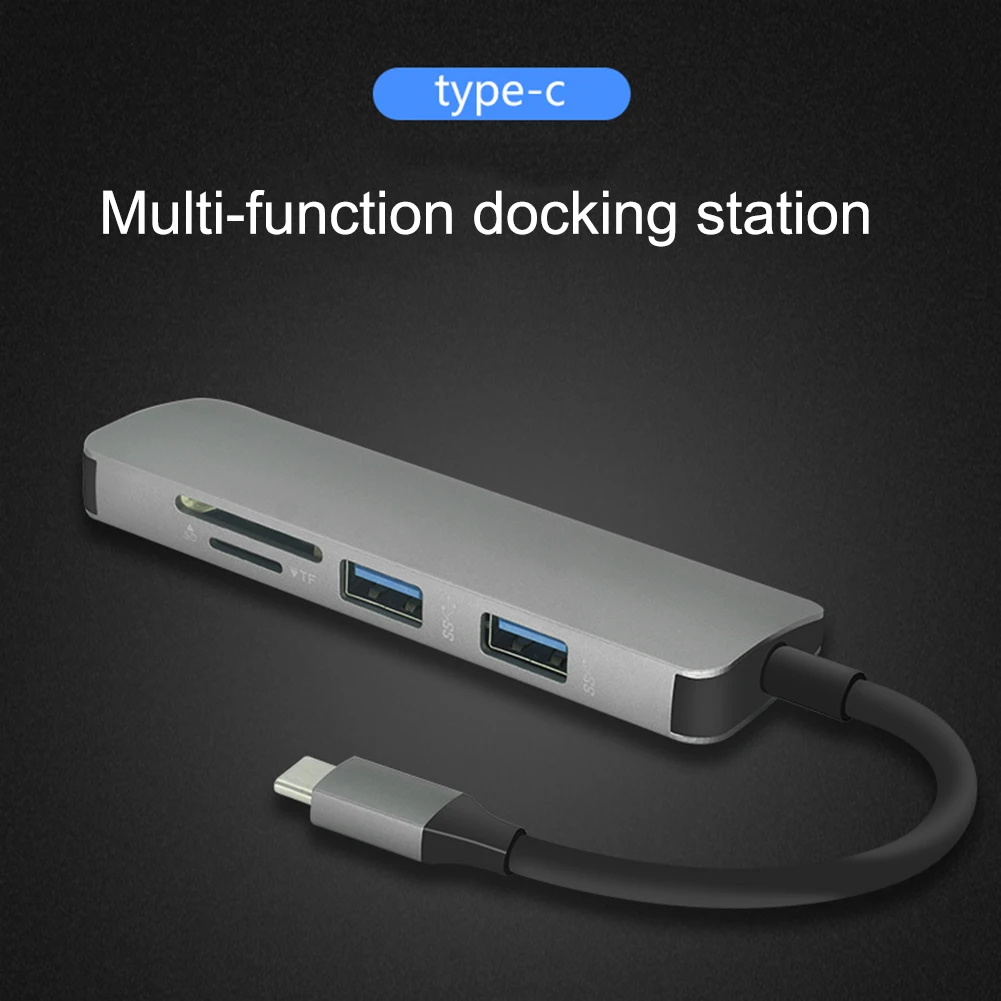 5 в 1 USB C HUB Type to HDMI Ethernet Multi 3 0 Port Adapter для MacBook Pro Air Dock HUB|USB-хабы| |