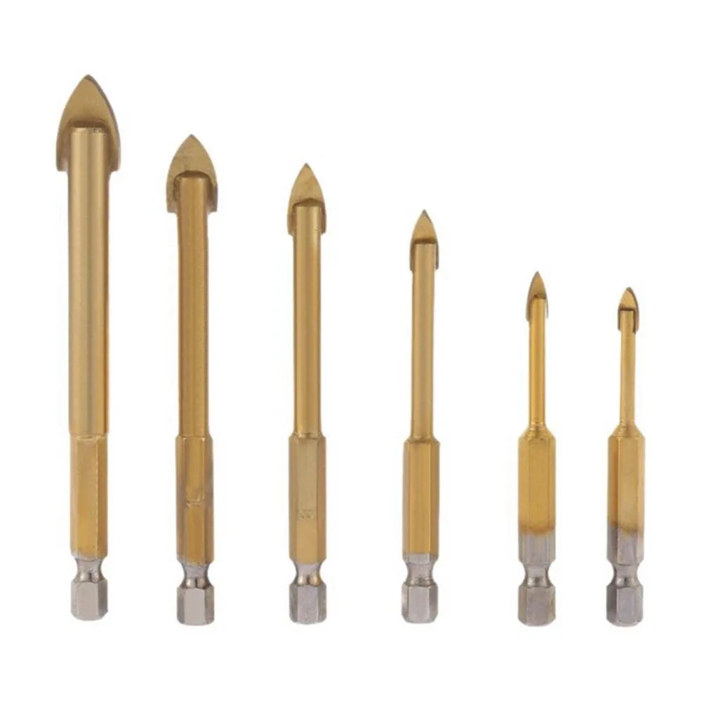 6 шт./компл. карбидный сплав Титан покрытием комплексный широкополосный канал