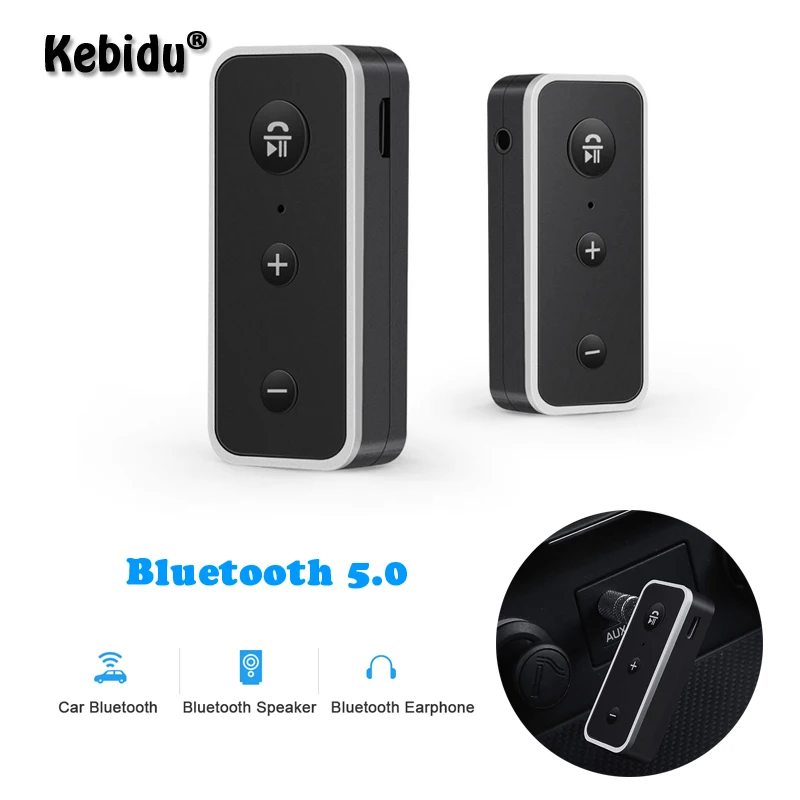 

Bluetooth автомобильный комплект V5.0 EDR беспроводной аудио приемник адаптер Aux 3,5 мм разъем стерео mp3 музыка для телефона