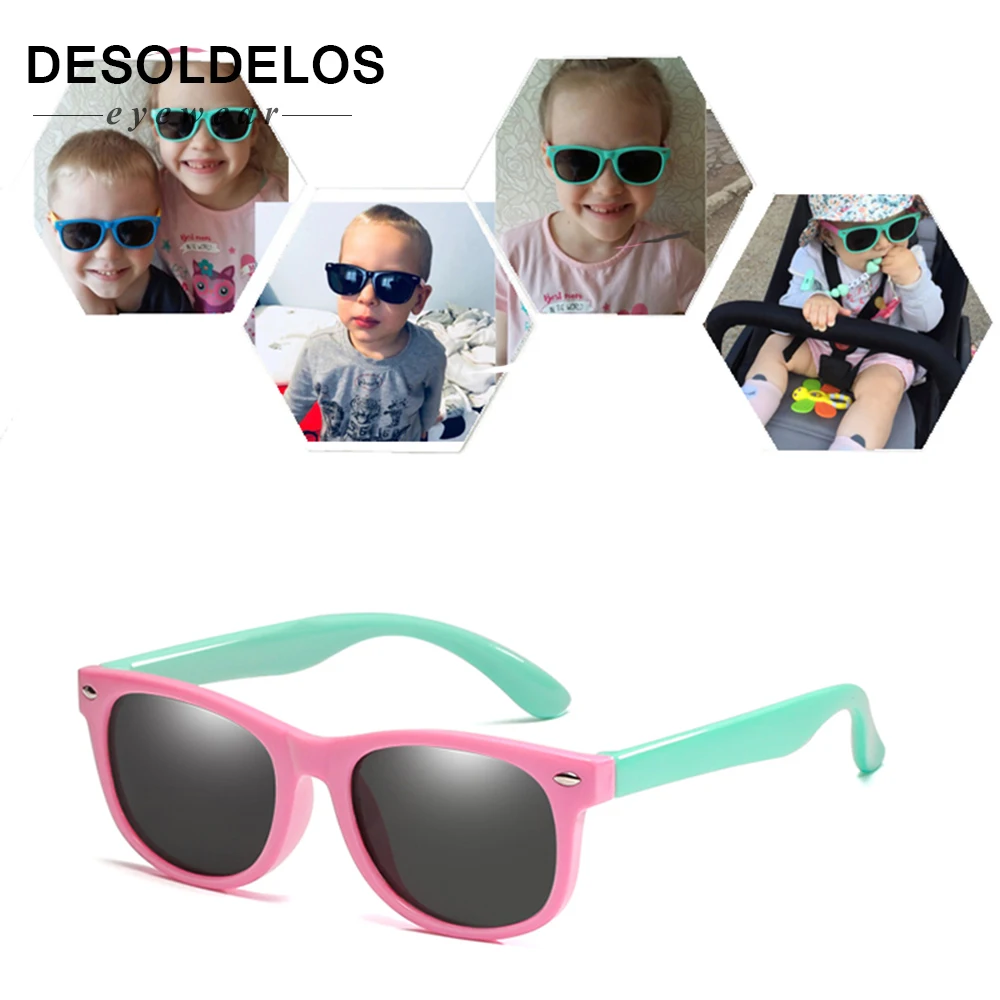 

Flexible Polarized Kids Sunglasses Child Black Sun Glasses for Baby Girls Boy Sunglasses Eyeglasses 2-11 Years Kids Glasses 2019