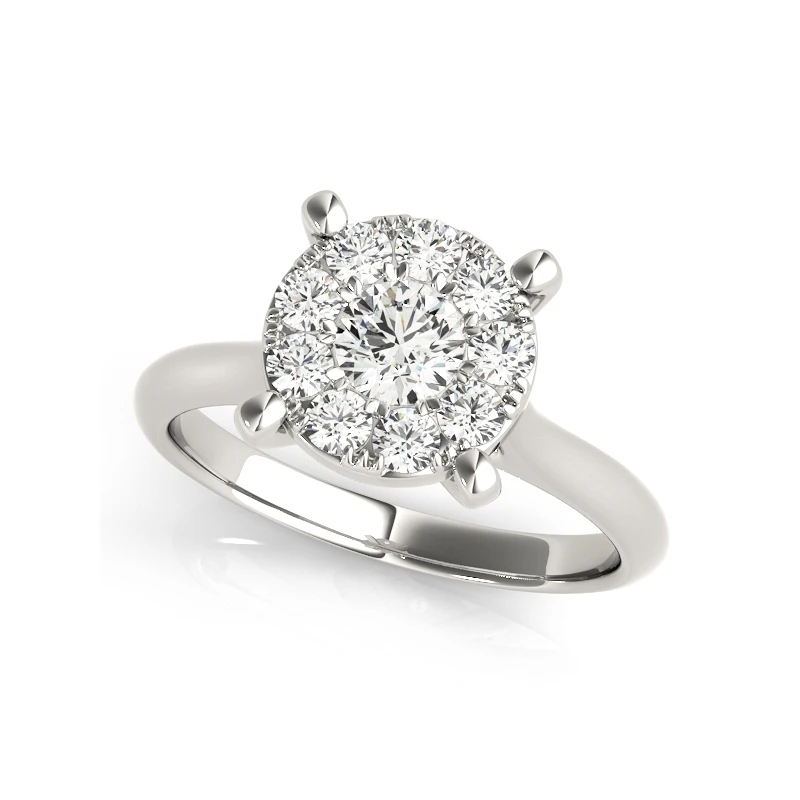 AINUOSHI Стерлинговое Серебро 925 пробы белое золото желтое розовое цвет круглый