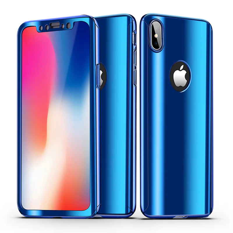 Защитный роскошный зеркальный чехол для iPhone 6 6s Plus 7 7plus 8 8Plus с твердым покрытием из
