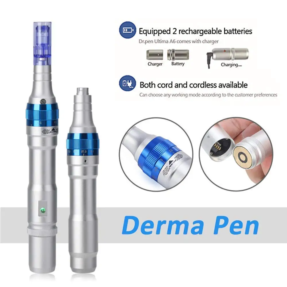 Konmison Электрический Dr.Pen A6 Перманентный микроблейдинг тату иглы ручка машинка для