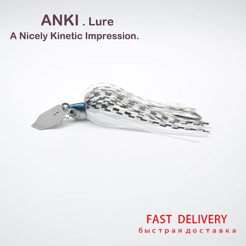 ANKI 6 шт./лот Спиннер с свинцовой головкой Buzzi приманка болтовня рыболовная 3/8 унций