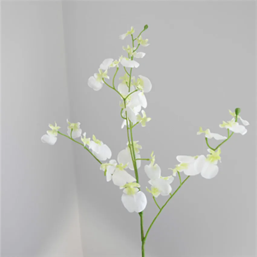 Одна 4 вилки Танцующая Орхидея искусственный цветок новая мода украшение 80 см