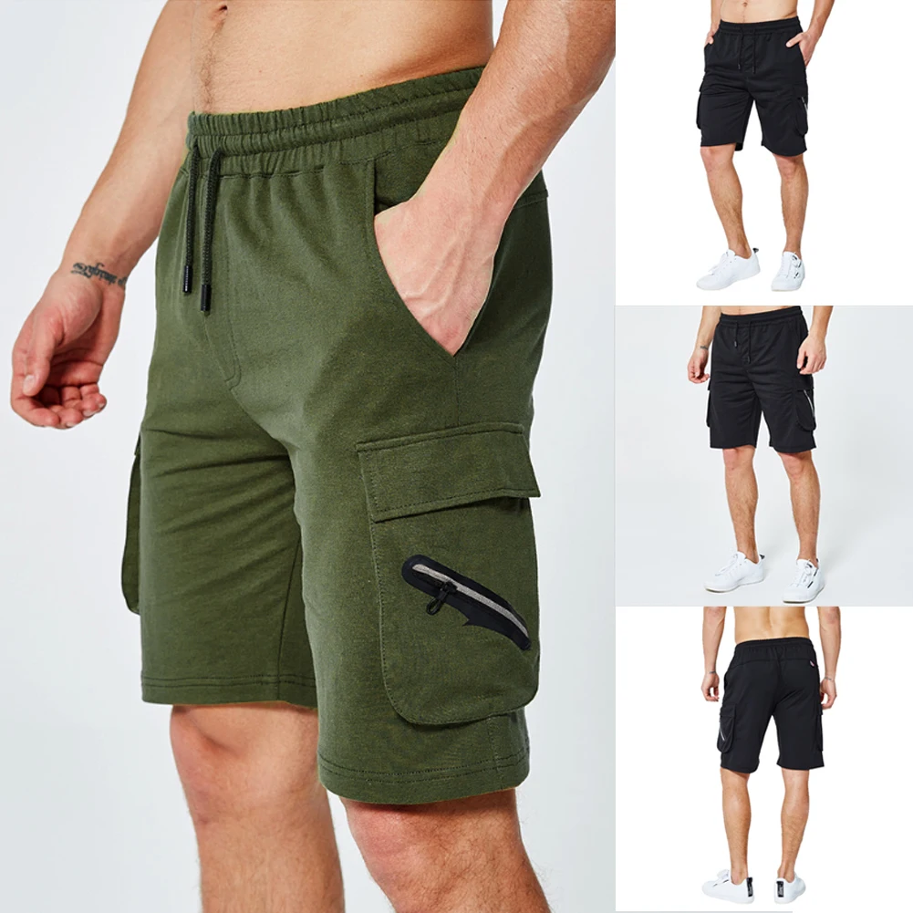 

Mens 2019 Solid Cargo Shorts Stallion Chino Loose Casual Combat Summer Cotton New Work Half High Waist Shorts