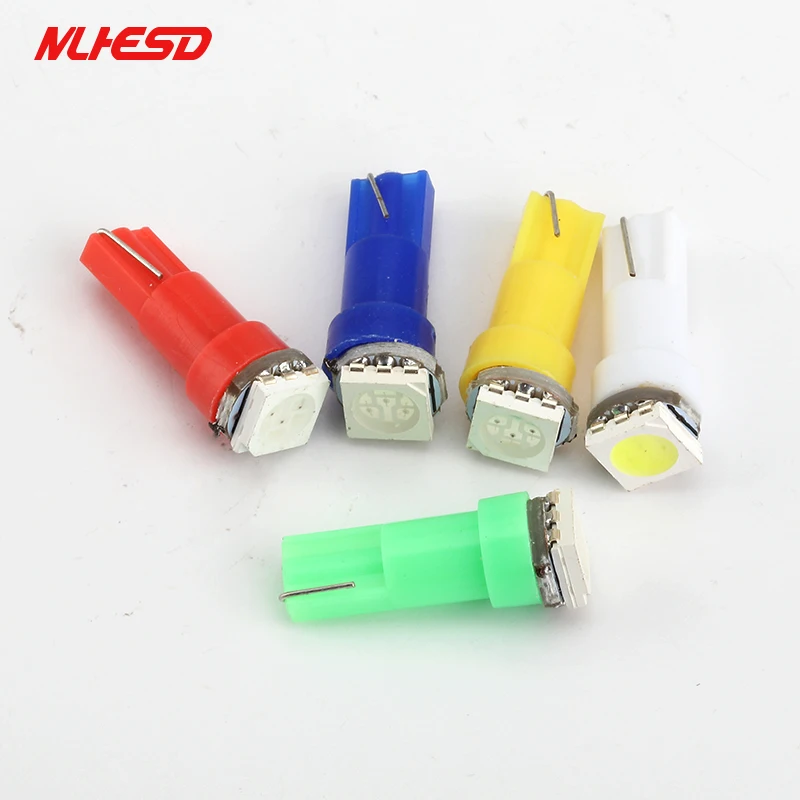 100 шт. Оптовая продажа Детское нижнее белье T5 светодиодный 5050 1SMD инструмент