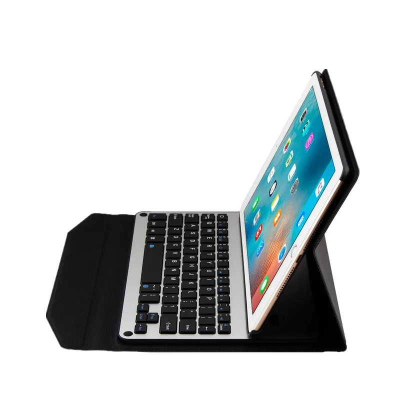 Bluetooth алюминиевый чехол с клавиатурой для iPad Pro 9 7/Air 1 2 флип кожаный умный 7