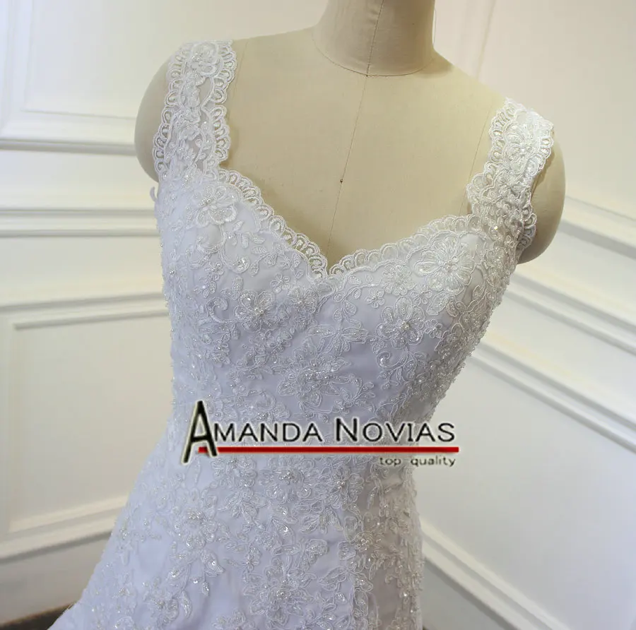 Vestido de novia бретели для нижнего белья кружево бисер простое свадебное платье Настоящее
