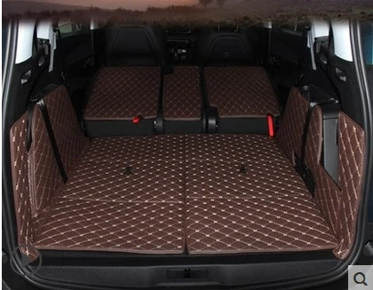 

Best quality! Special car trunk mats for Peugeot 5008 7 Seats 2021 waterproof cargo liner mats boot carpets for 5008 2022-2017
