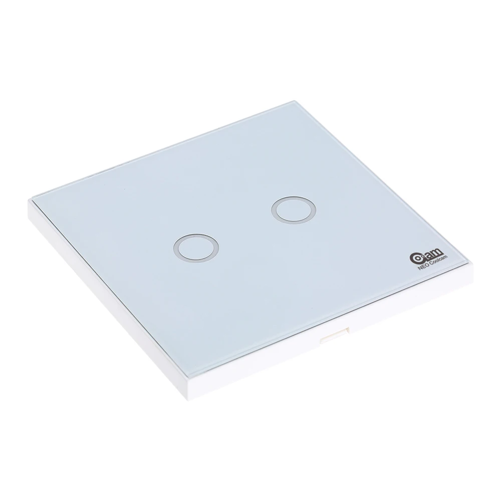 2 шт. настенный светильник COOLCAM NAS SC01Z Z wave Plus переключатель 2CH Gang домашняя