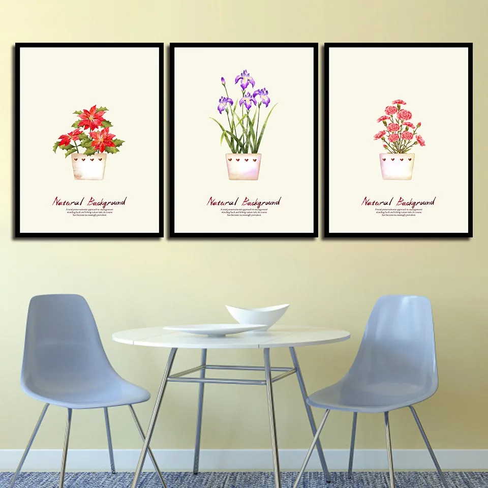 

Space Wall Art Beautiful Colorful Flower Home Painting Decor Painting Nordic Canvas Prints Poster Modern Picture For Living Room