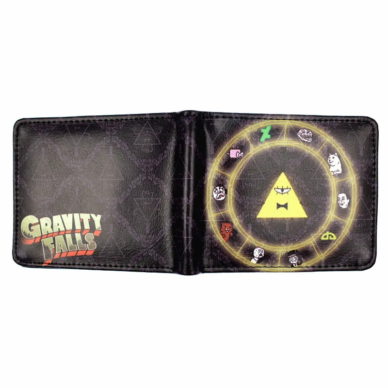 Новое поступление тяжести кошелек с надписью «Gravity Falls» тапочки в виде персонажа аниме короткий кошелек из искусственной кожи для мальчиков и девочек