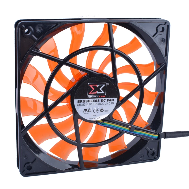 Вентилятор XIGMATEK 120 мм 120x120x15 12 В 0 32 а для компьютерного процессора