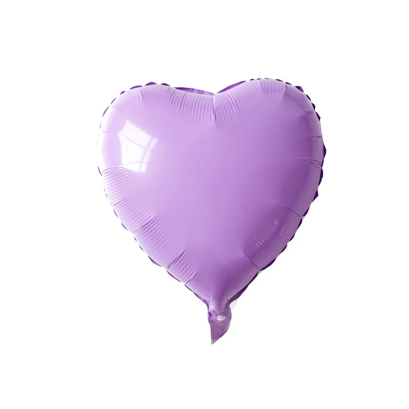 Purple Heart 1 шт. 18 дюймов Макарон Цвет Heart& Star шарики из фольги разных форм гелиевый воздух мяч для Одежда для свадьбы, дня рождения украшение шары расходные материалы - Цвет: Purple Heart