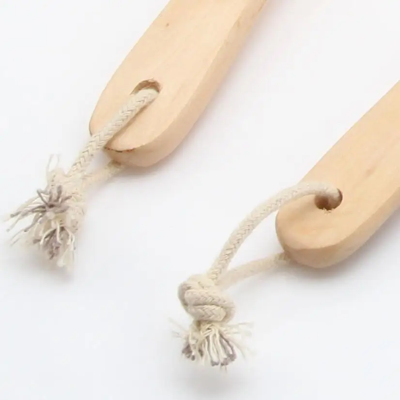 TENSKE Bath Body Brush Boar Bristles Exfoliating Massager with Long Wooden Handle for Dry Brushing and Shower June21 | Дом и сад