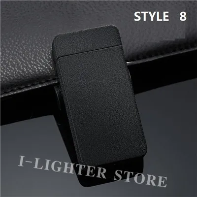 STYLE 8W Двойная дуга USB Электронная сигарета более легкий импульс металл Новинка Зажигалка Беспламенное ветрозащитное плазменная Зажигалка фонарь Jet Encendedor - Цвет: STYLE 8W