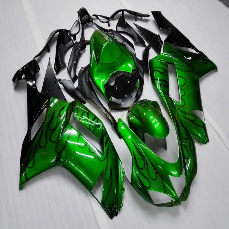 C Заказной Корпус мотоцикла для Kawasaki ZX-6R 07-08 636 ZX6R обтекатель двигателя zx6r 2007 2008+ подарки+ белый черный - Цвет: C