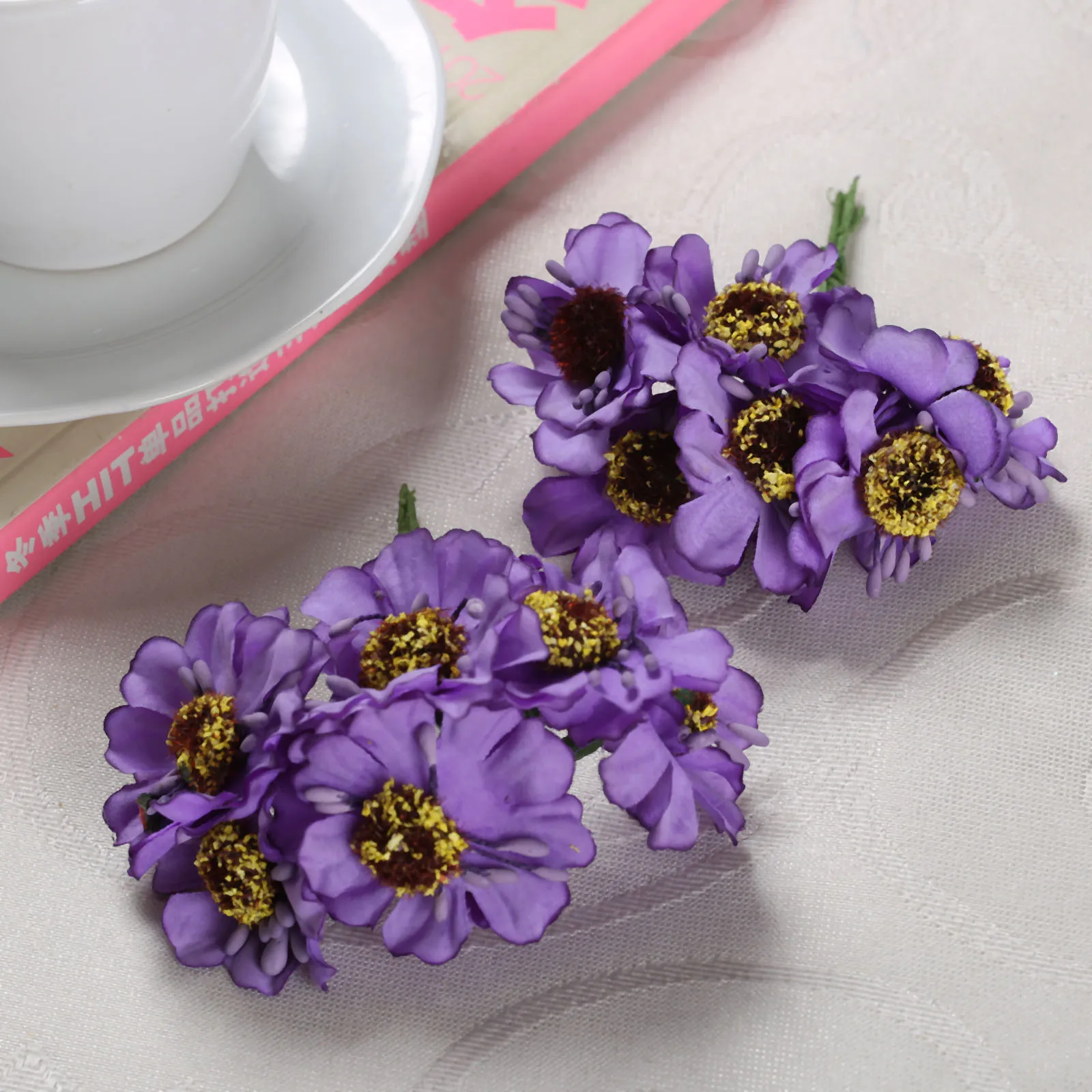 12 комплектов (72 шт.) искусственные цветы для свадьбы и вечеринки домашняя обувь