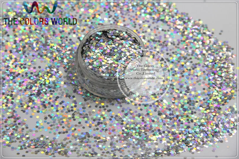 Лазерный блестящий порошок серебряного цвета 1 5 мм голографический блеск для