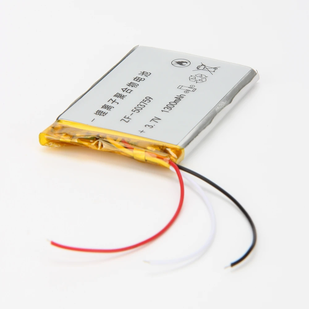 3 7 В 1300 мАч литий-полимерная батарея 503759 для gps игрушка-навигатор POWER BANK mp3 mp4