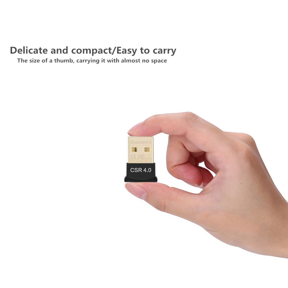 Мини USB Bluetooth адаптер ключ V4.0 CSR Двойной режим беспроводной аудио приемник для компьютера ПК беспроводная мышь, Bluetooth, динамик