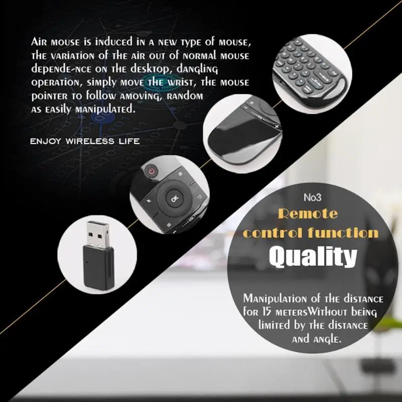 W1 Fly Air mouse для Android tv Box клавиатура мышь беспроводная 2,4G двухсторонняя перезаряжаемая Мини ИК пульт дистанционного управления высокое качество