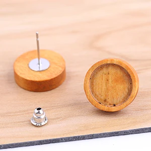 type01 Shukaki 20 шт. подходит 12 мм кабошон деревянная Серьга Базовые заготовки diy серьги-гвоздики посты фурнитура для изготовления ювелирных изделий Аксессуары - Цвет: type01