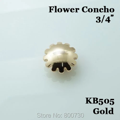 KB505) 10 шт. 3/4 ''Западной Кончос цветок кожаное Кончо