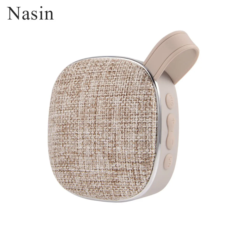 gray Nasin X25 мини тканевый Bluetooth динамик портативный мультяшный уличный музыкальный плеер Stero Lound Динамик s Поддержка громкой связи для xiaomi - Цвет: gray