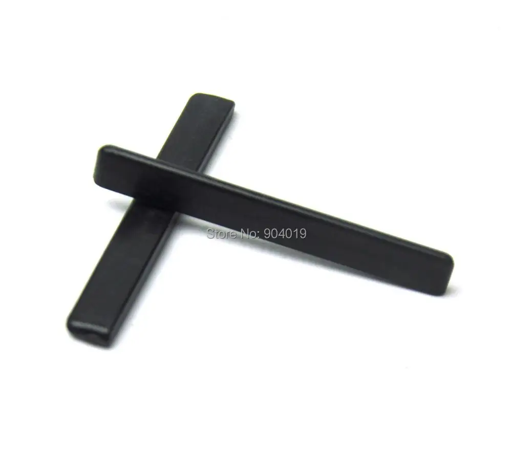 

50pcs Universal Ukulele Bridge Lower Nut Saddles Plastic Black