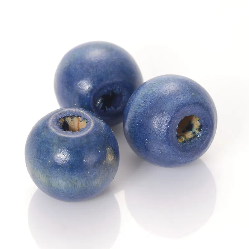 Круглые деревянные шарики, 50 шт., 16/18 мм, круглые деревянные шарики для рукоделия, изготовление ювелирных изделий