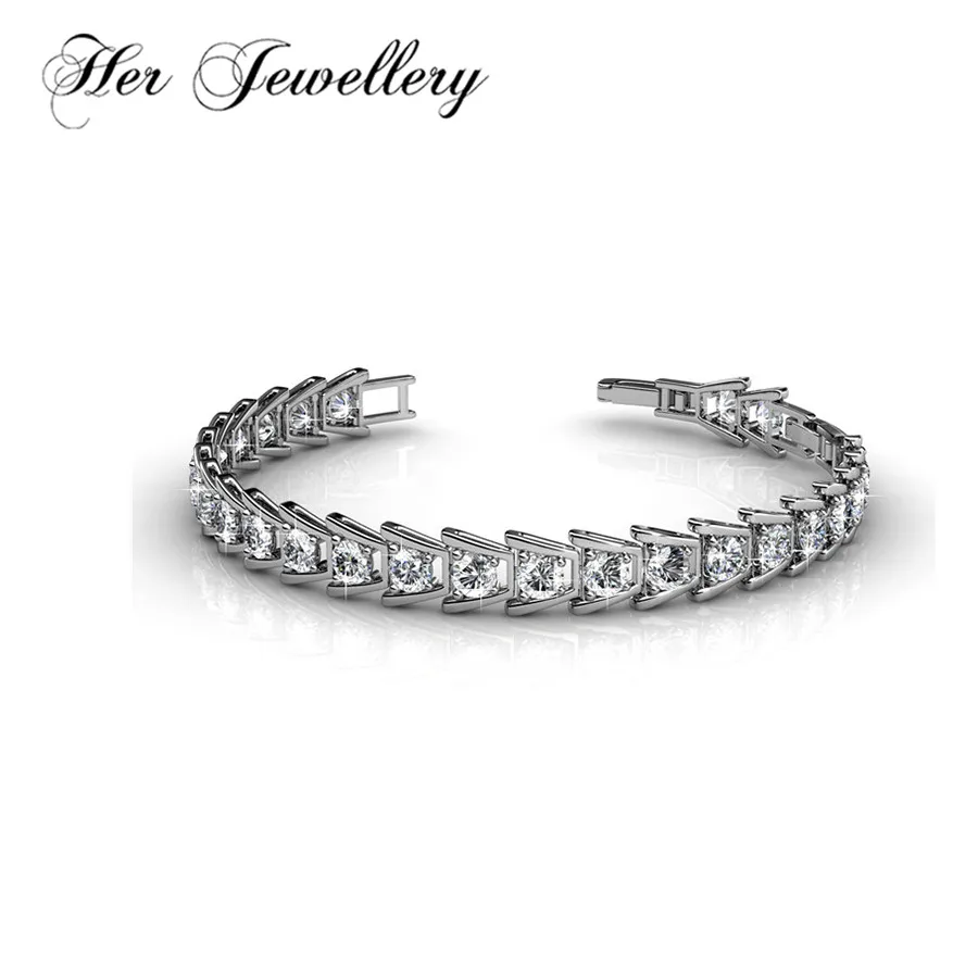 Her Jewellery геометрический классический браслет для мужчин из кристаллов Swarovski