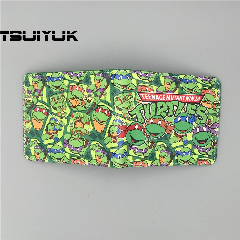 Хит продаж аниме Черепашки-ниндзя TMNT кошельки зажим для денег кошелек детский