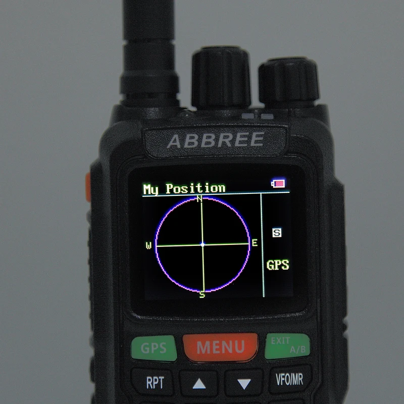 ABBREE AR-889G рация с GPS 10 Вт Ночная подсветка дуплексный ретранслятор двухдиапазонный двойной приемный Ham CB радио+ гарнитура