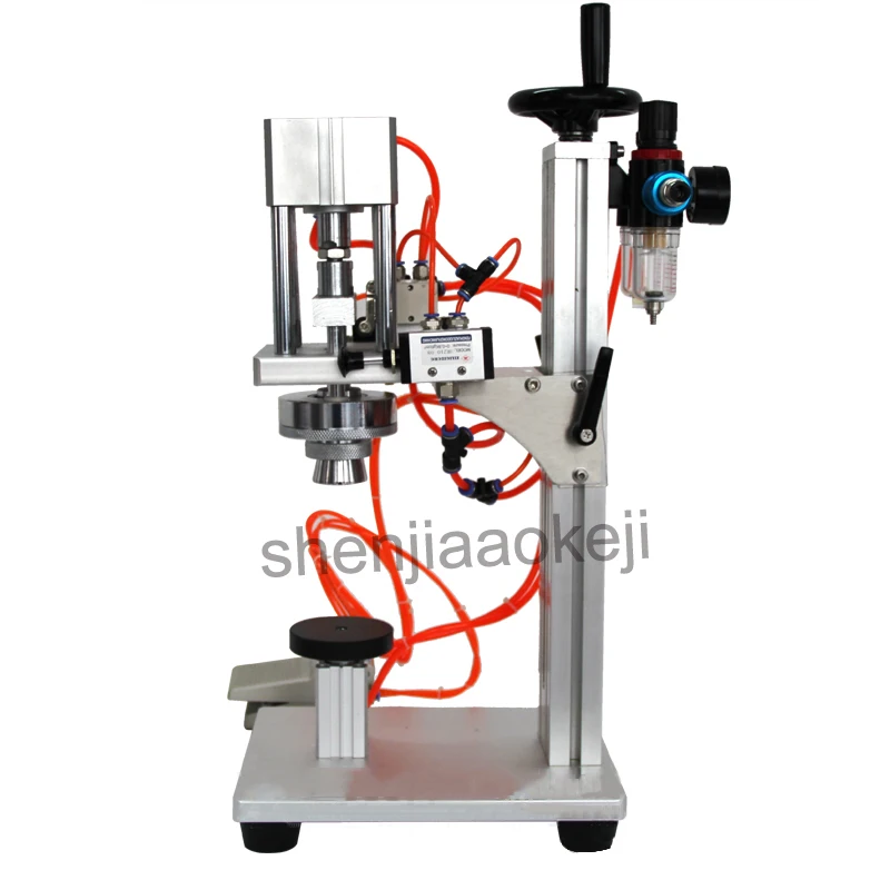 Пневматическая машина для обжима флаконов духов фиксации крышек LTR-1 укупорочная
