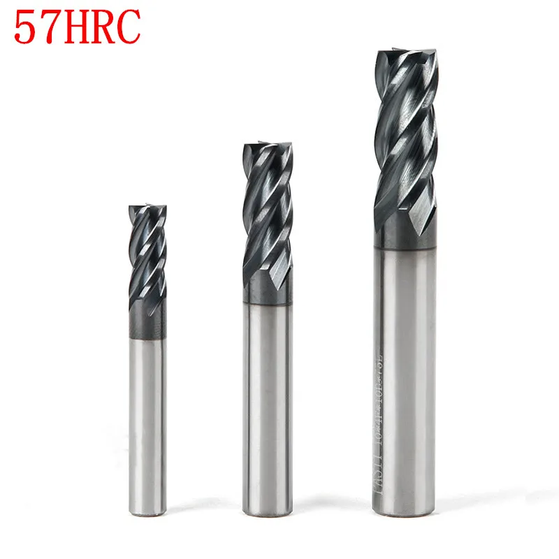 Нержавеющая сталь обрабатывающая 4 флейты 2 карбид фреза Вольфрамовая cnc Концевая