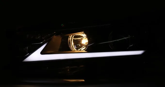 VLAND Заводская Автомобильная головная лампа для corolla светодиодный головной светильник головной светильник с ксеноновыми скрытыми линзами проектора и днем