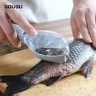 GOUGU практичный скребок для рыбной кожи, острый нож, очиститель, очиститель, быстрое удаление, щетка, терки, кухонные инструменты, 1 шт.