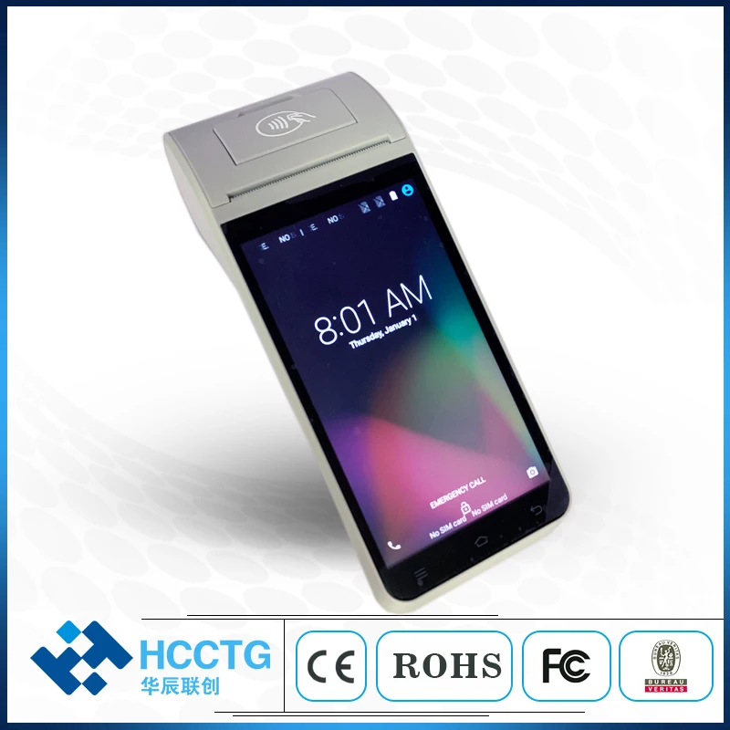 4G Смарт POS терминал 1D 2D сканирование ручной NFC кассовый аппарат на Android Портативный Мобильный платеж с принтером и SDK HCC-Z91