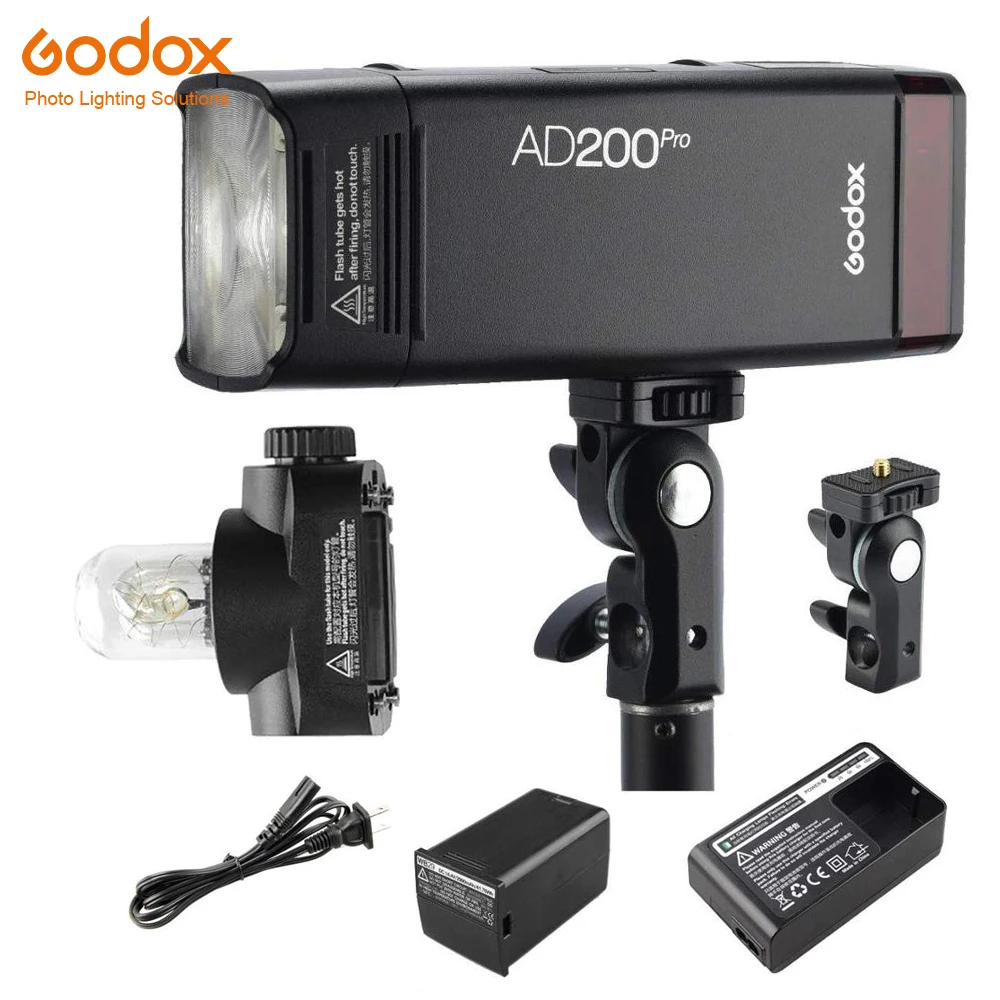 Godox AD200 upgrade PRO 2 4G TTL HHS 200WS наружная карманная вспышка полной мощности для Canon Nokon Sony