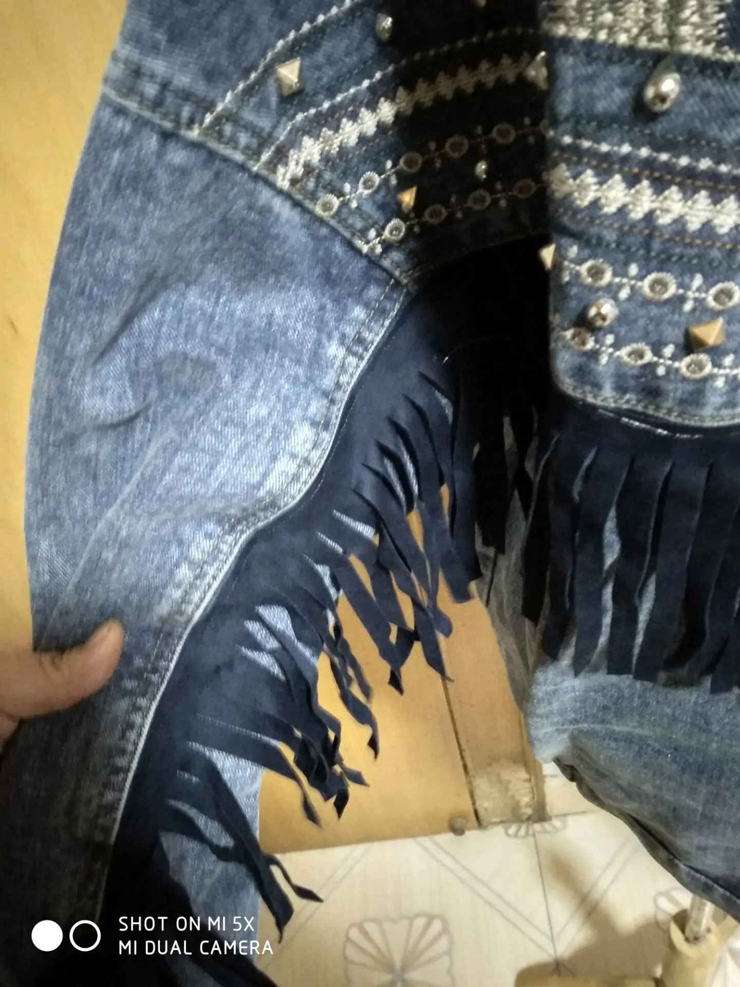 2019 Весна с вышивкой в национальном стиле джинсовая куртка женская