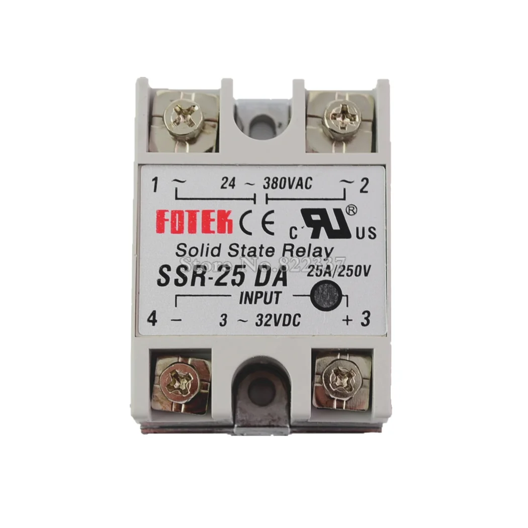 Твердотельные реле SSR-10DA SSR-25DA SSR-40DA 3-32VDC до 24-380 В переменного тока