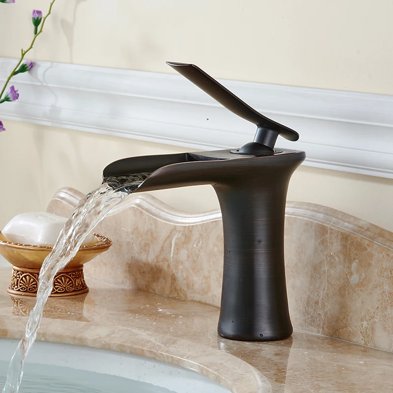 Fapully смеситель для ванной комнаты с одной ручкой раковины кран на бортике