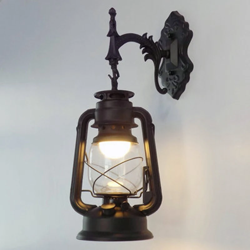Бронзовые креативные светильники в стиле ретро персональные керосиновые фонари